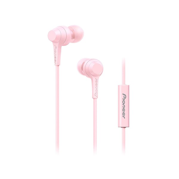 Pioneer se-c1t rosa auriculares con micrófono de alta calidad