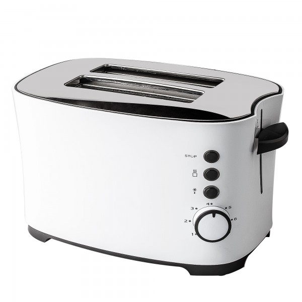 Tostadora blanca 2pc.  850 w. kuken