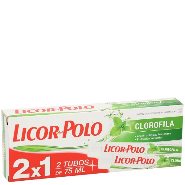 Licor del polo dentí­frico clorofila 2x1