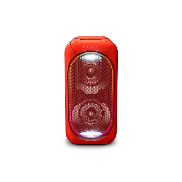 Sony gtk-xb60r rojo sistema de audio en casa portátil de gran potencia con luces led, bluetooth y nfc