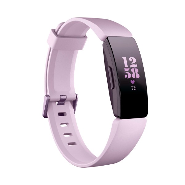 Fitbit inspire hr lila pulsera de actividad con pantalla oled táctil y correa lila