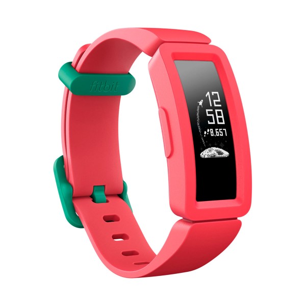 Fitbit fb414bkpk ace2 sandía pulsera de actividad infantil pantalla oled con cierres turquesa