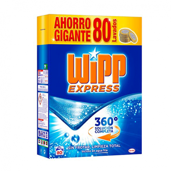 WIPP EXPRESS Detergente en polvo 80 dosis