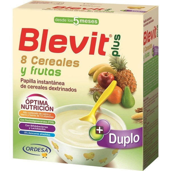 Blevit Plus Duplo 8 Cereales Con Fruta 2 X 300 g