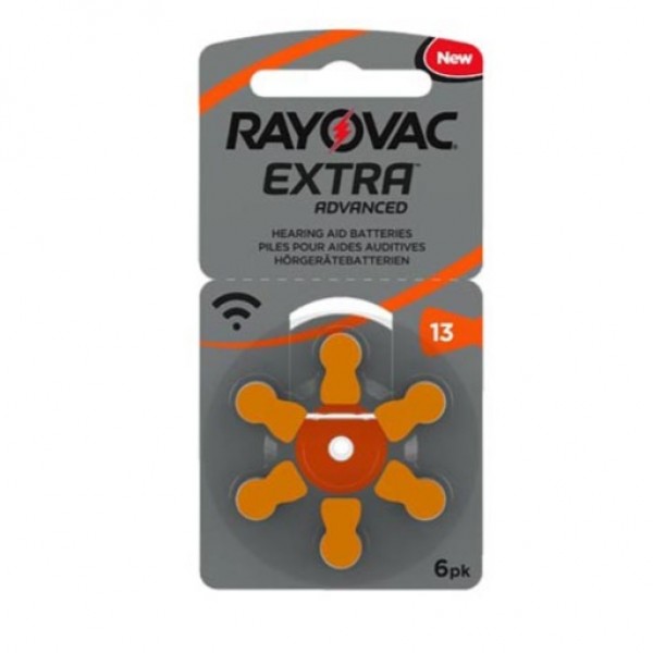 Pilas Audifono Rayovac 13 Naranja 6 Uds