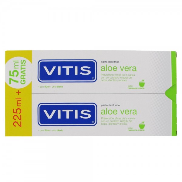 Vitis Pasta Aloe Vera Sabor Menta 2x150 ml Promo