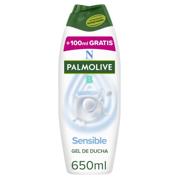 Palmolive gel de ducha Sensible 550ml + 100ml GRATIS