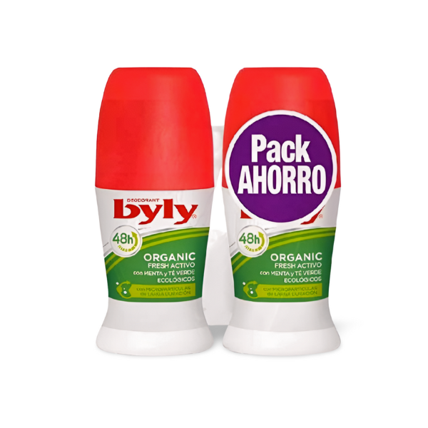Byly Deo Roll On Organic duplo Pack ahorro 50 + 50 ml